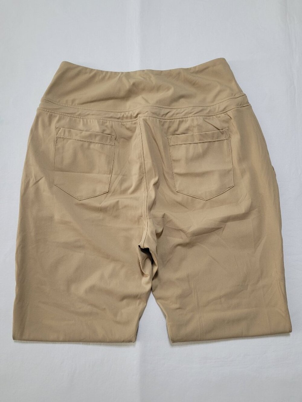 Gradual High Waisted Jogger Pants Tan Khaki Pockets Womens Small Athleisure - Picture 9 of 10